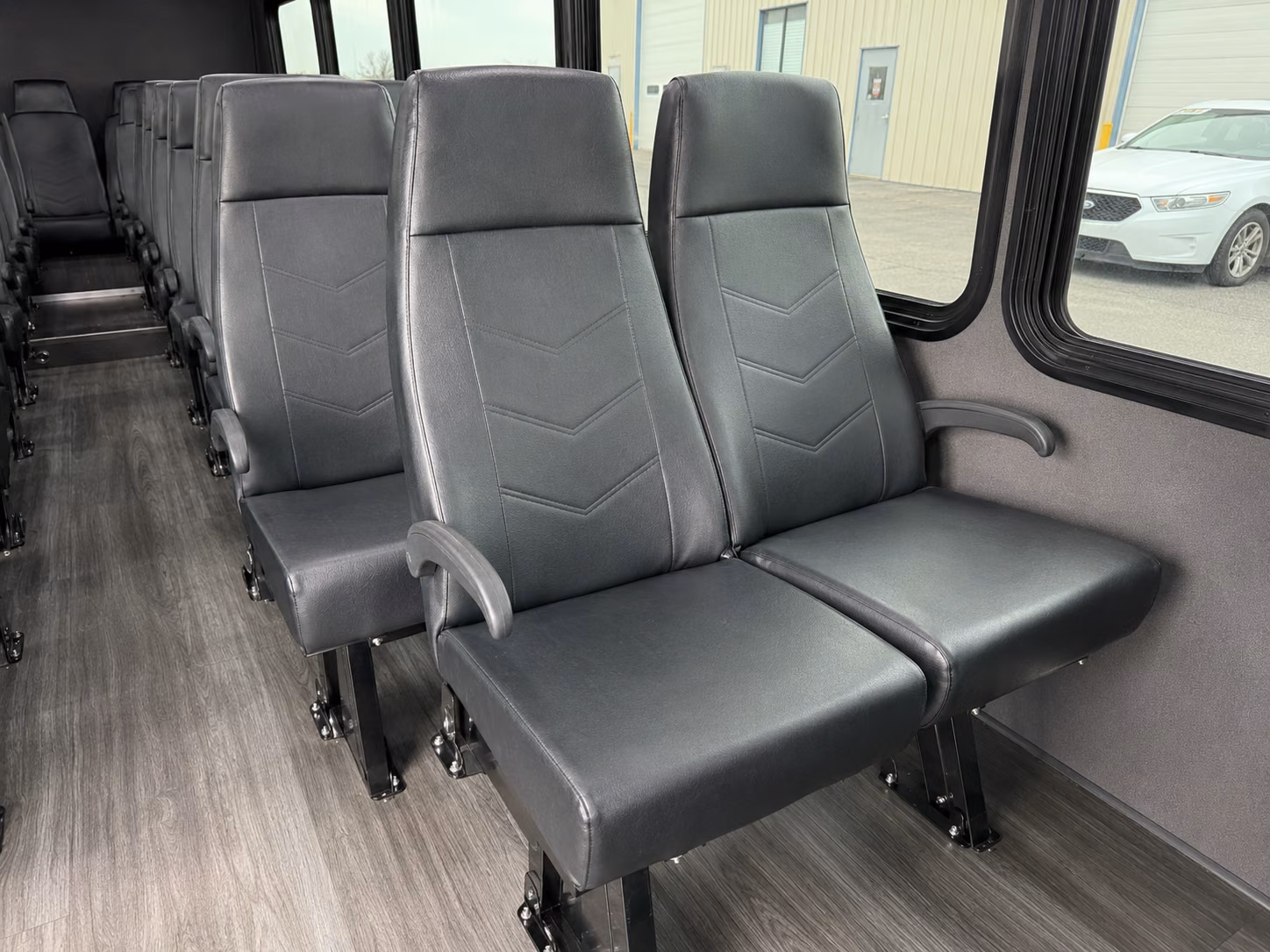 burbank 20 passenger minibus interior