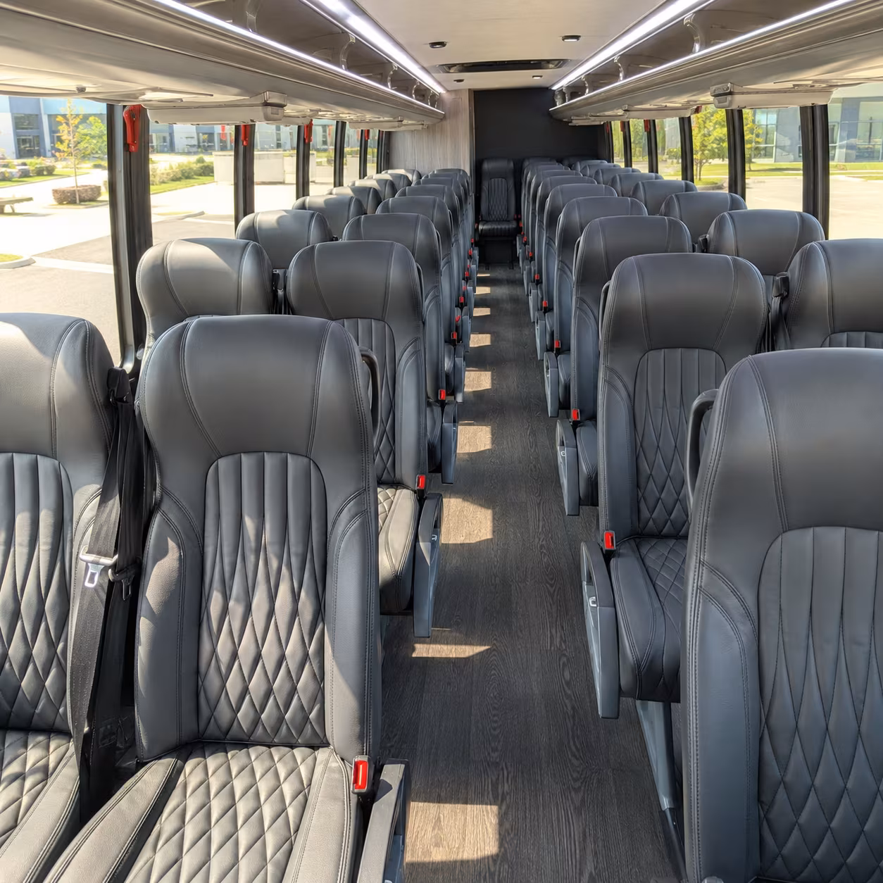 burbank 30 passenger minibus interior