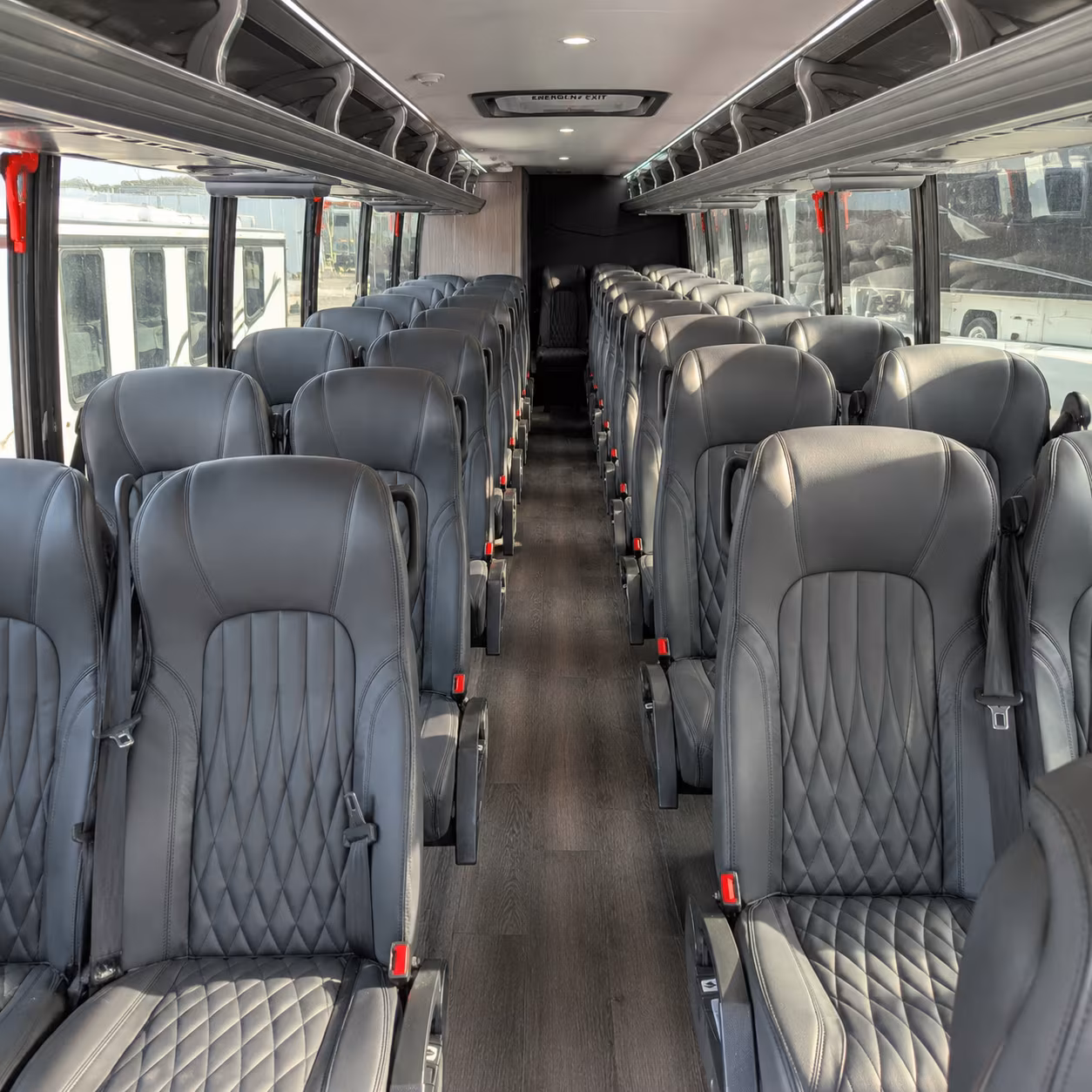 burbank 35 passenger minibus interior