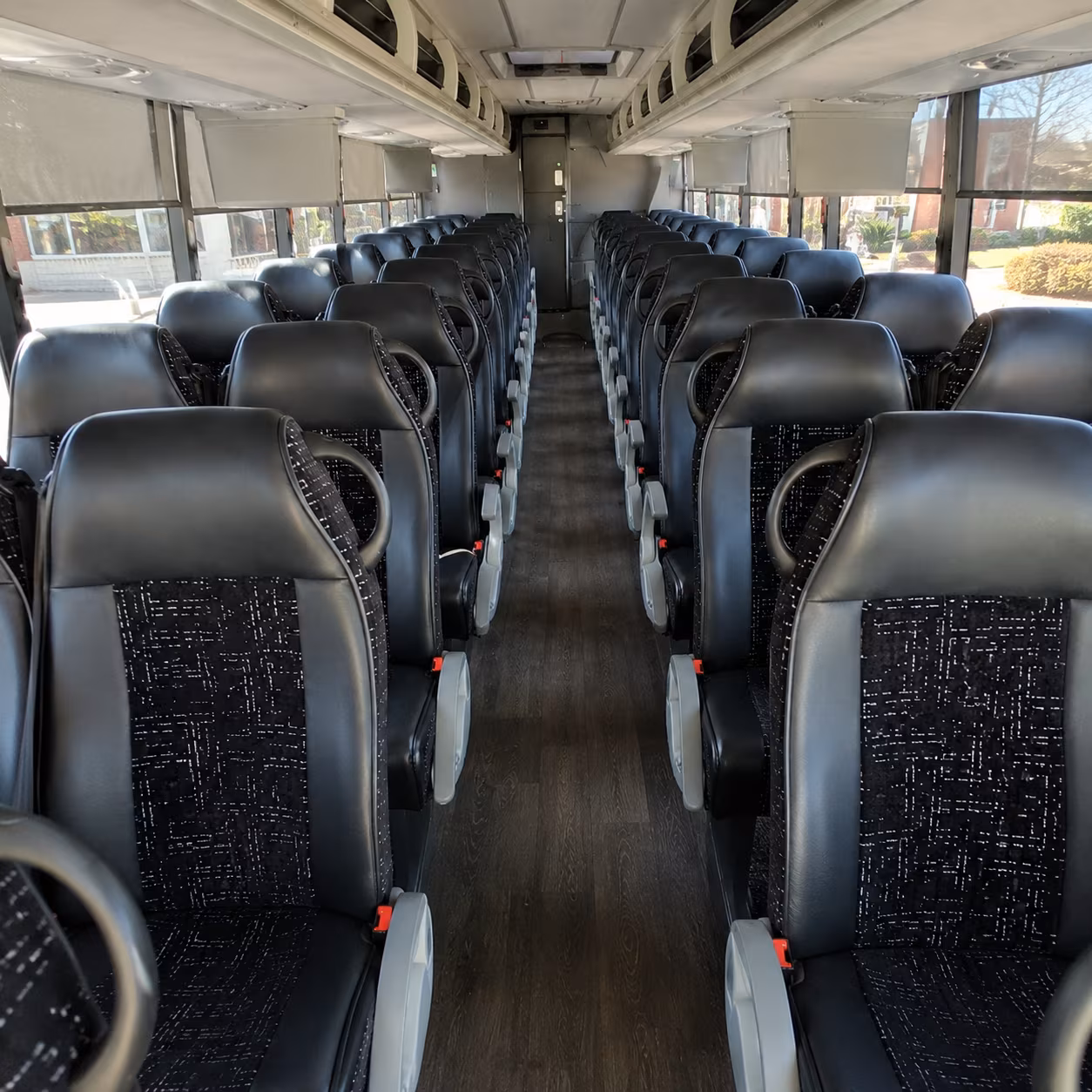 burbank charter bus inside