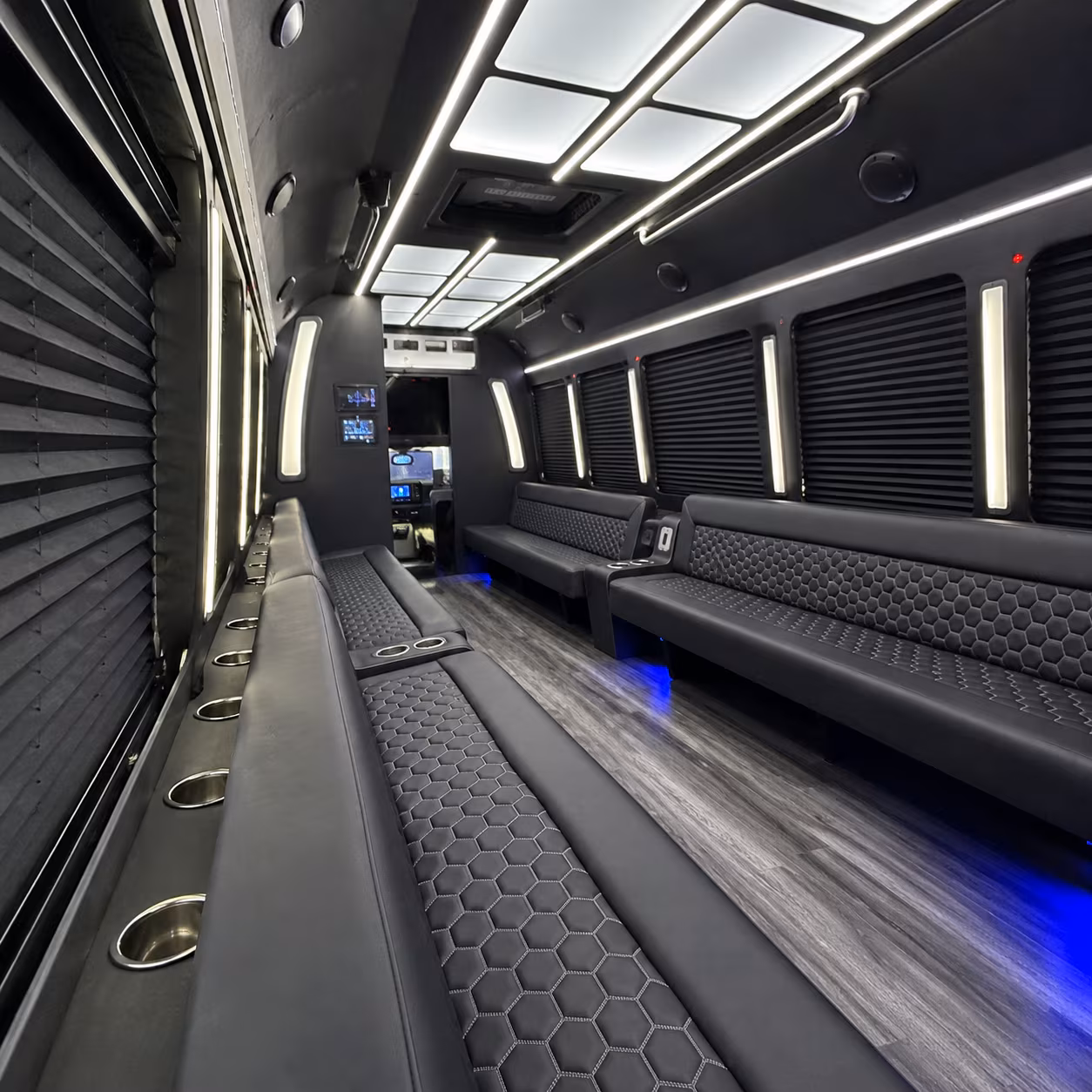 burbank party bus inside