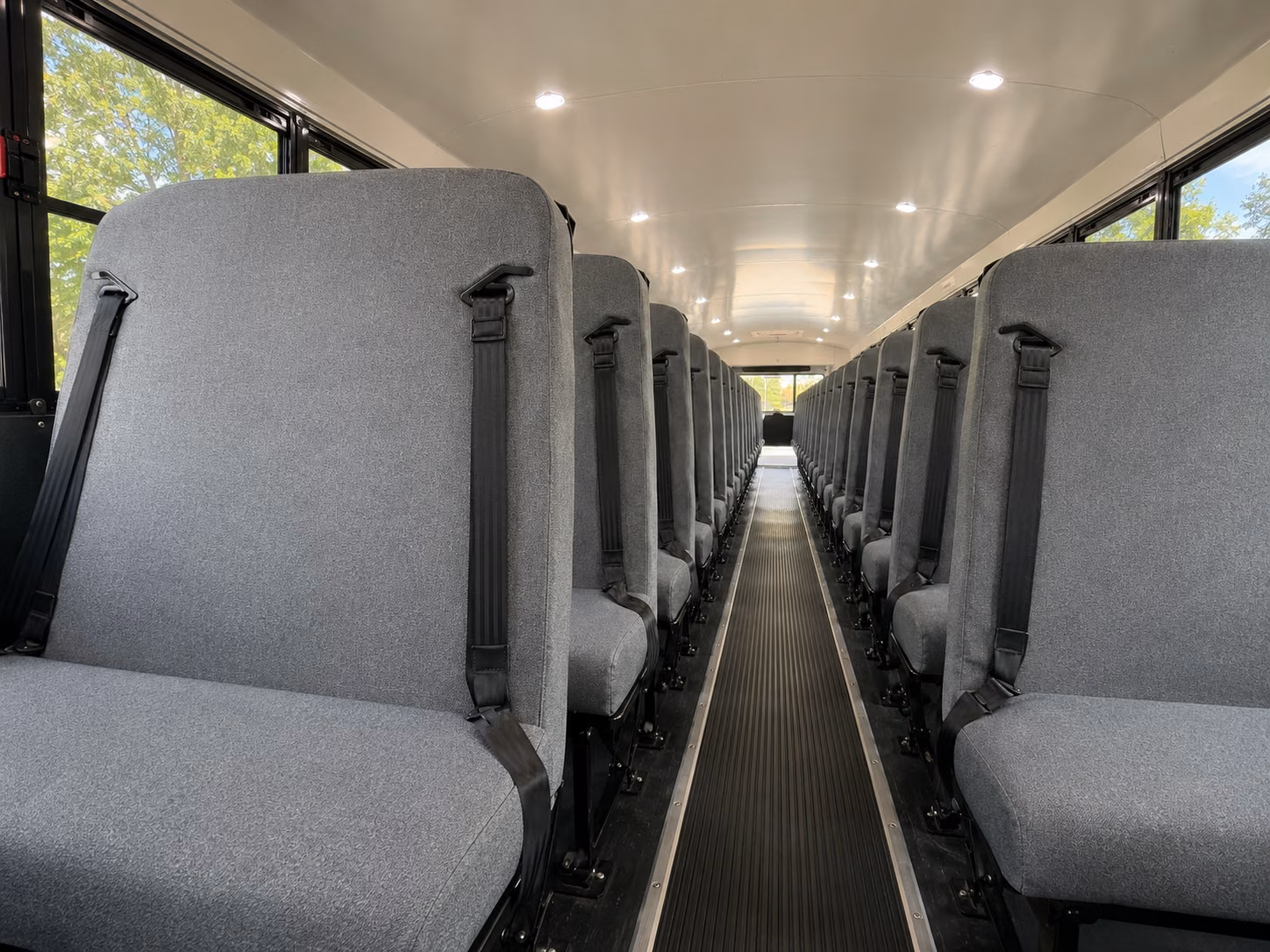burbank school bus inside